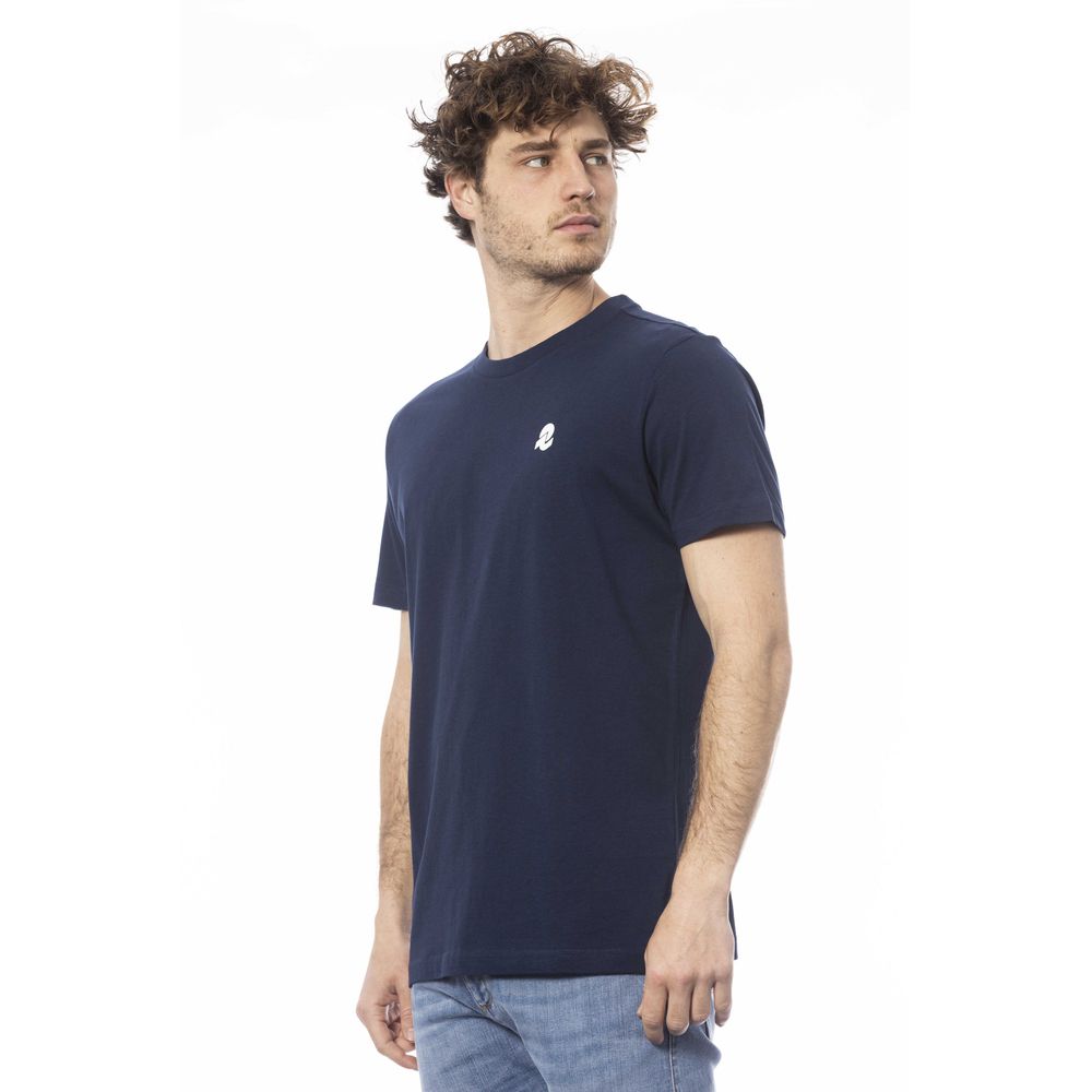  - Blue Cotton Men T-Shirt