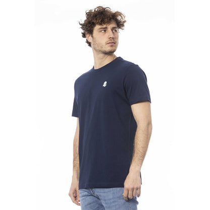  - Blue Cotton Men T-Shirt