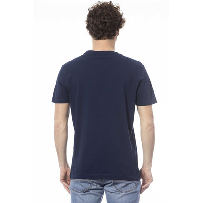  - Blue Cotton Men T-Shirt