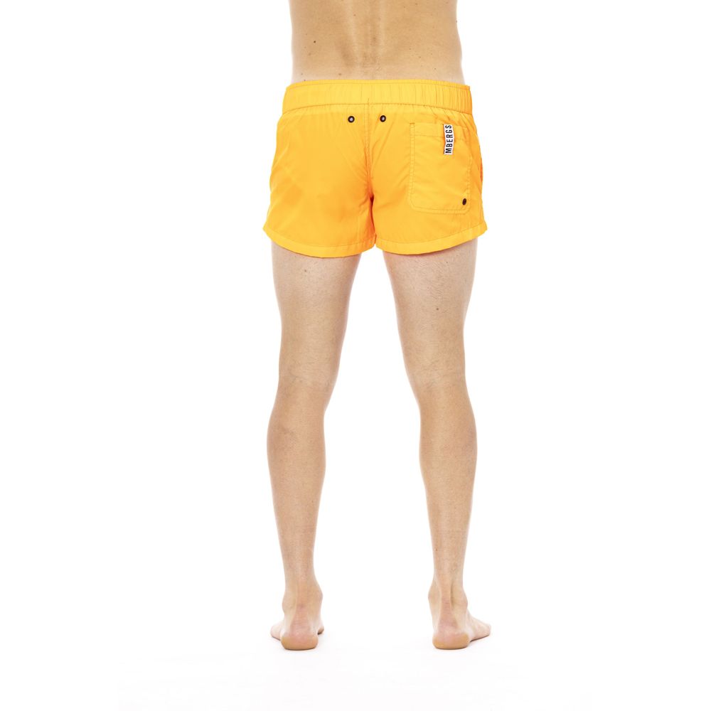  - Orange Polyamide Men Swim Short