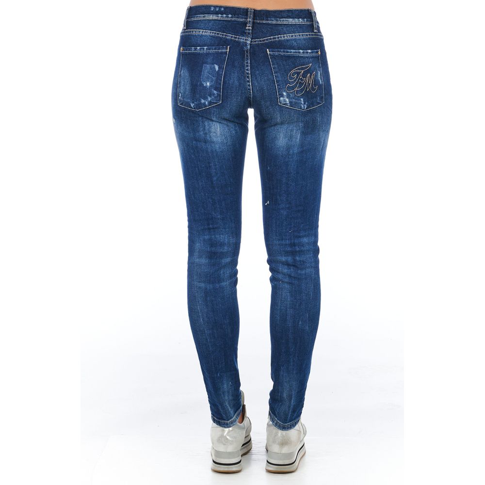  - Blue Cotton Women Jean