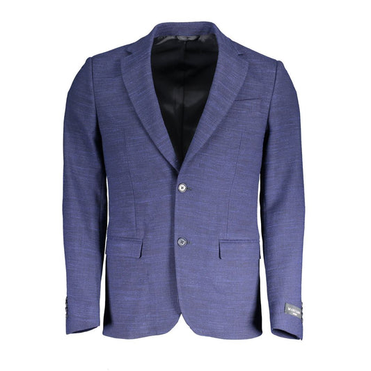  - Blue Polyester Jackets & Coat