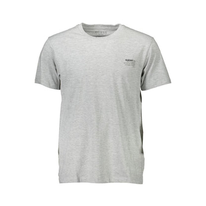  - Gray Cotton Men T-Shirt