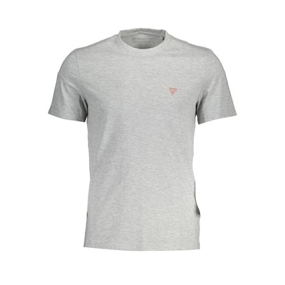  - Gray Cotton Men T-Shirt