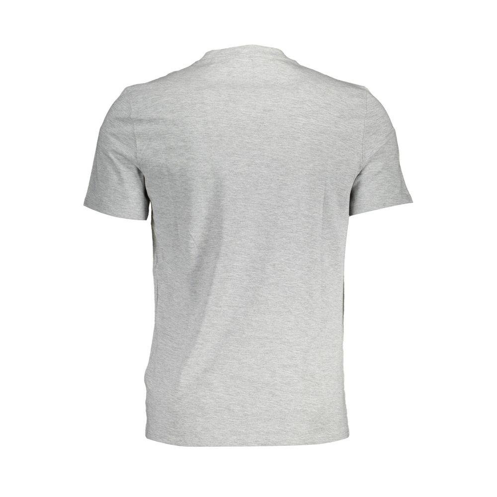  - Gray Cotton Men T-Shirt