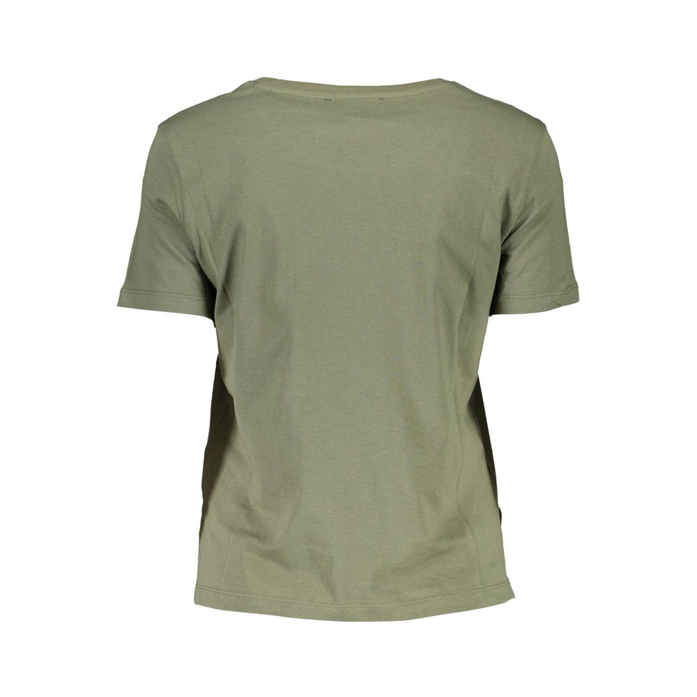  - Green Cotton Women T-Shirt