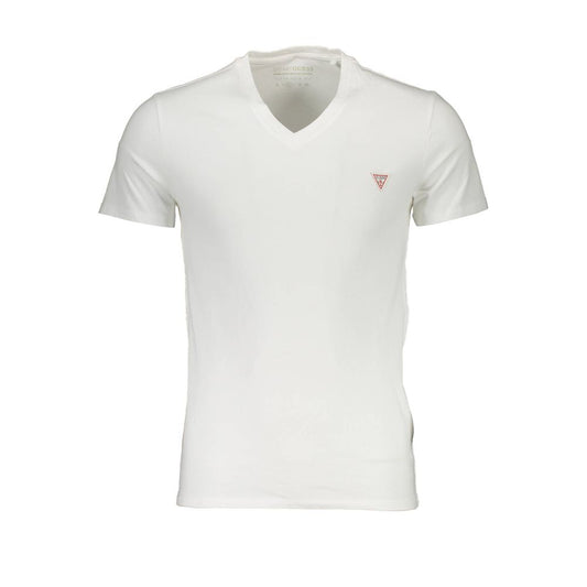  - White Cotton Men T-Shirt