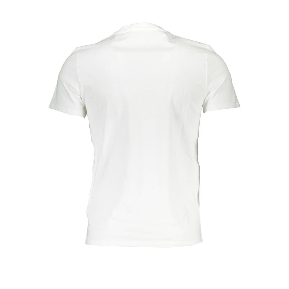  - White Cotton Men T-Shirt