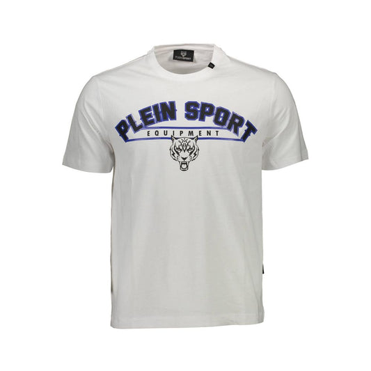  - White Cotton Men T-Shirt