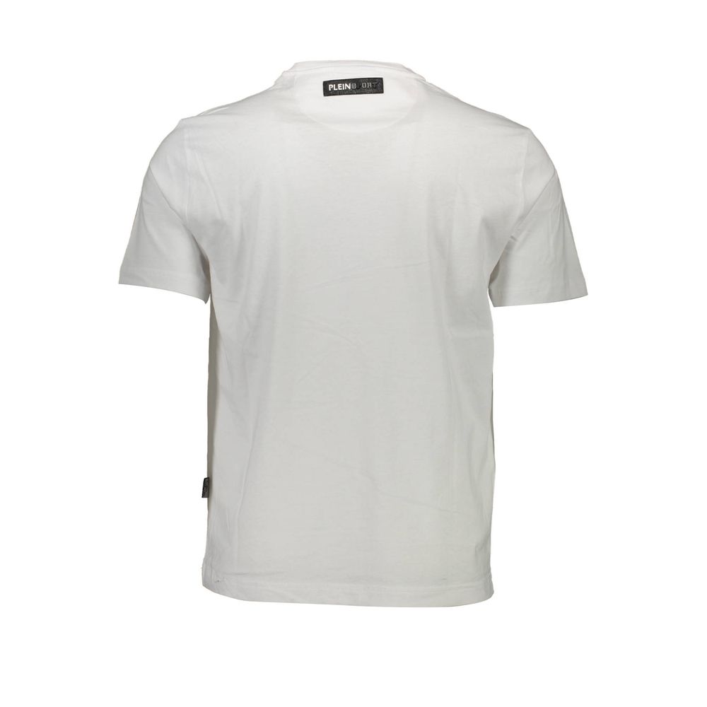  - White Cotton Men T-Shirt