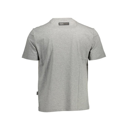  - Gray Cotton Men T-Shirt