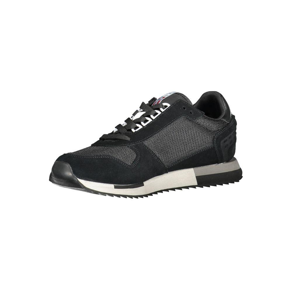 Black Leather Men Sneaker - The Luxe Alliance