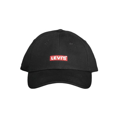  - Black Cotton Men Cap