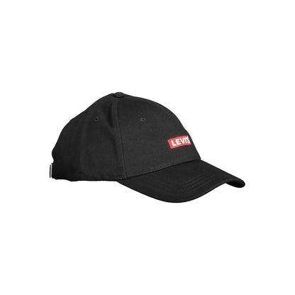  - Black Cotton Men Cap