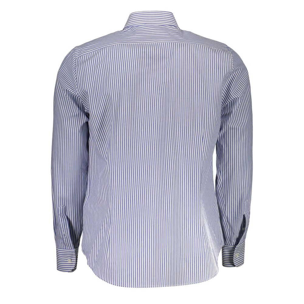  - Blue Cotton Men Shirt