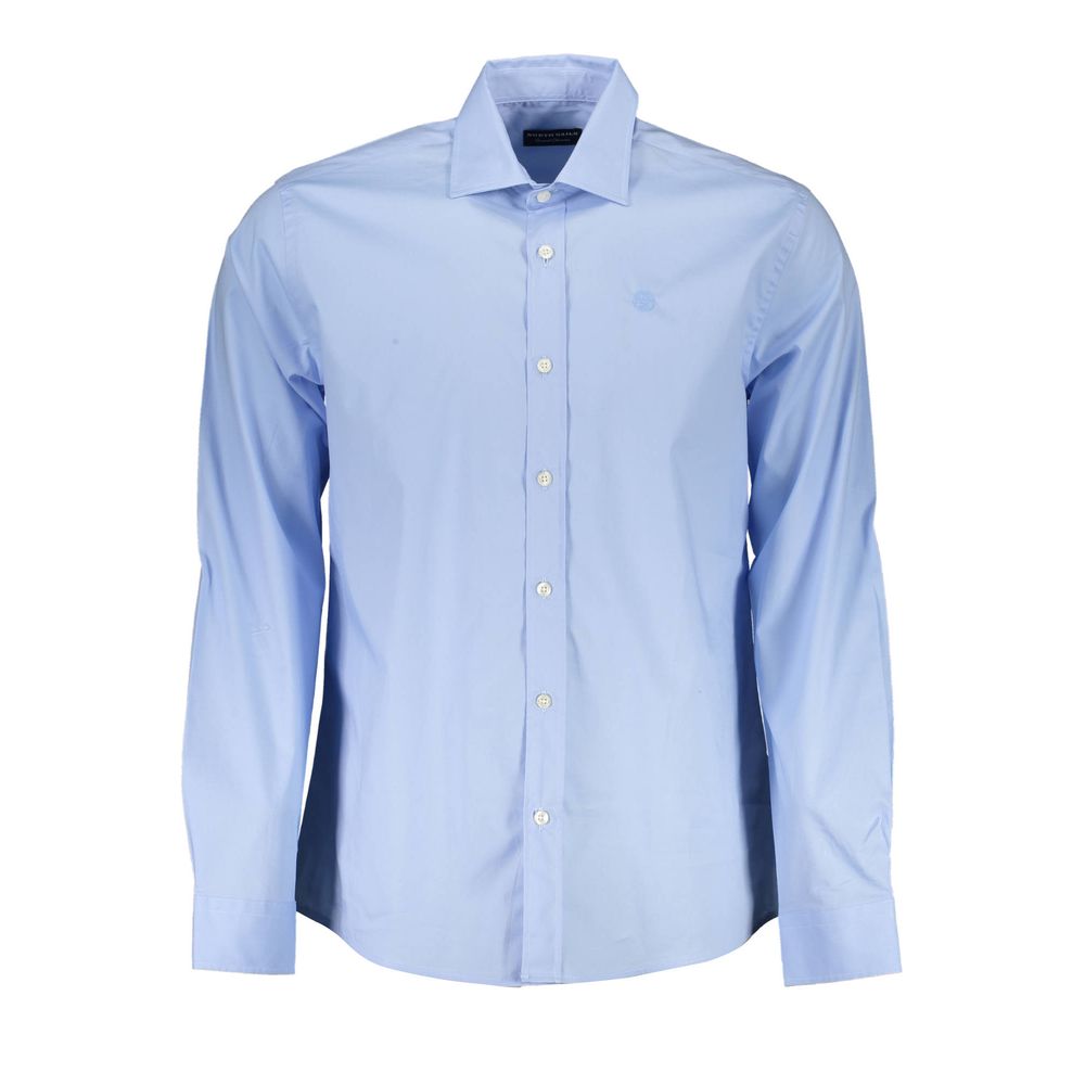  - Light Blue Cotton Men Shirt