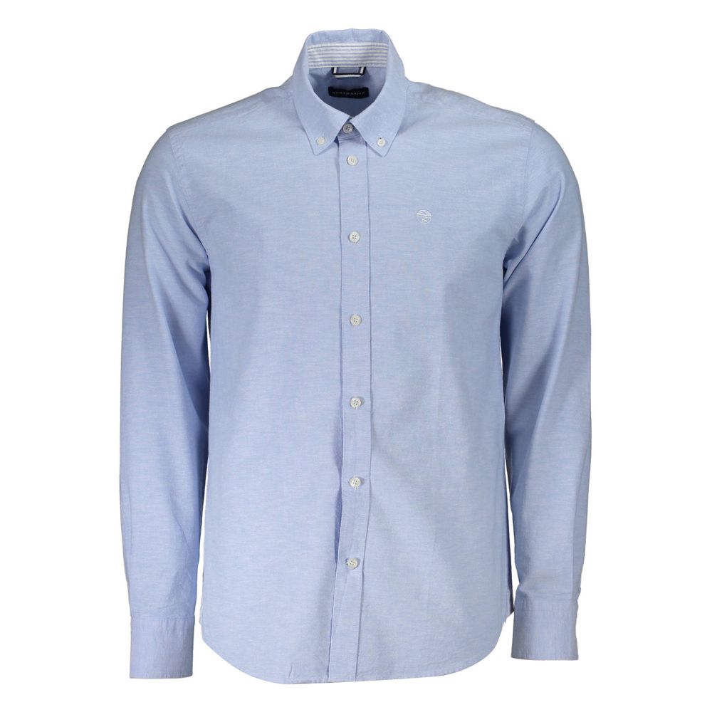  - Light Blue Cotton Men Shirt