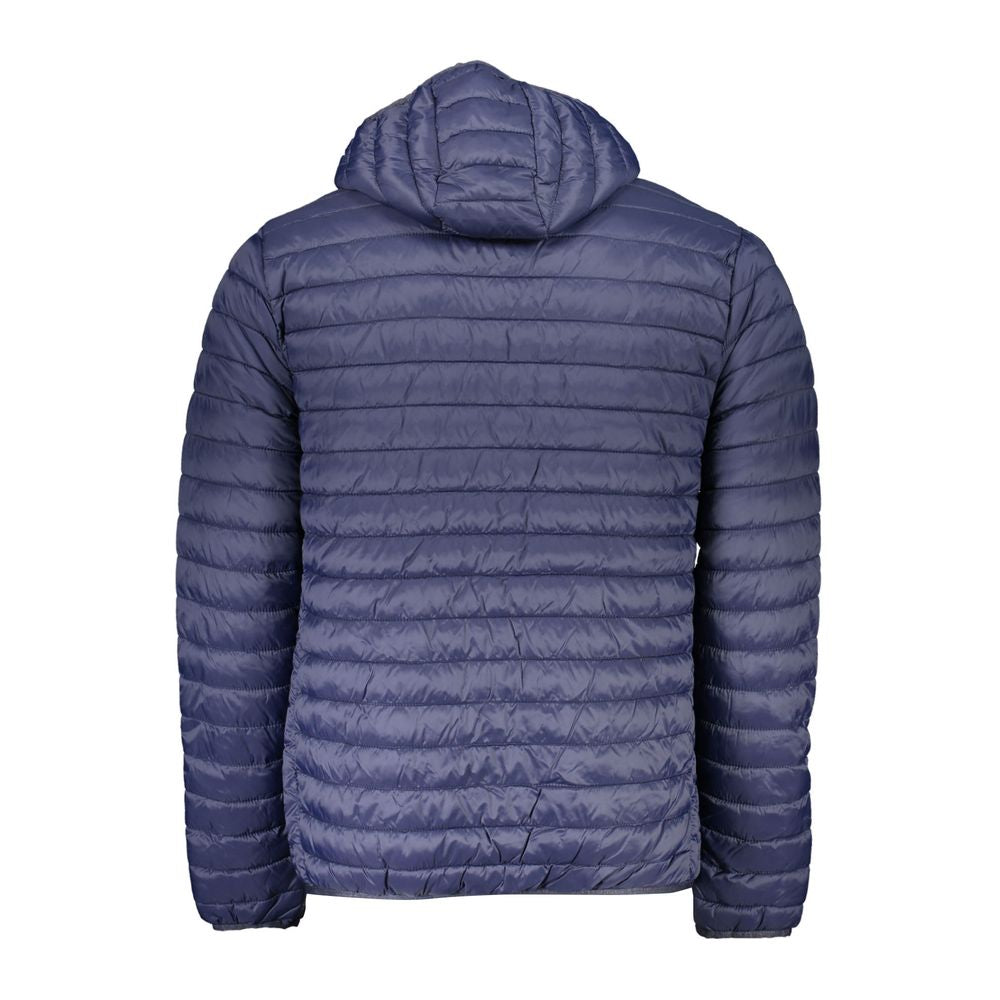 Blue Polyamide Men Jacket