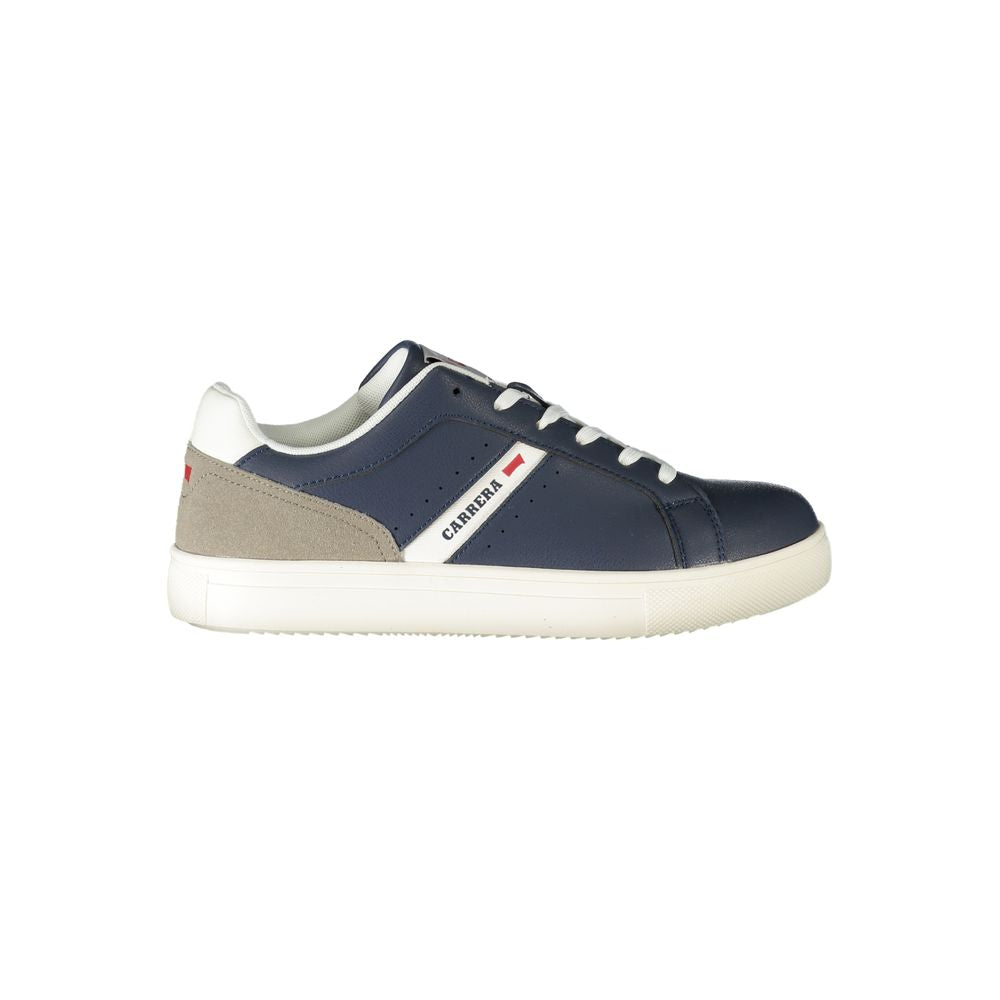 Blue Polyester Sneaker