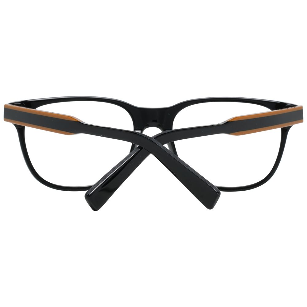 Ermenegildo Zegna Men’s Optical Frames – Black Square Design