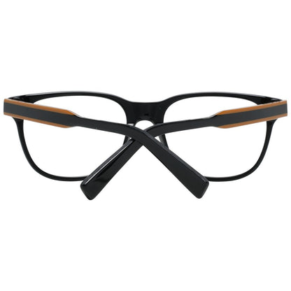 Ermenegildo Zegna Men’s Optical Frames – Black Square Design