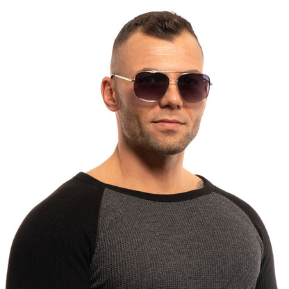 Silver Men Sunglasses - The Luxe Alliance