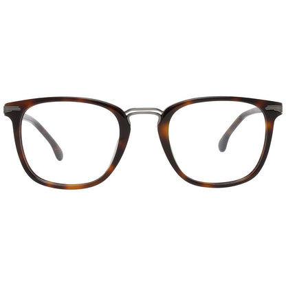 Lozza Unisex Brown Optical Glasses – Square Full-Rim Frame, 50mm