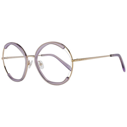 Emilio Pucci Women’s Optical Frames – Purple Round Design, 54mm