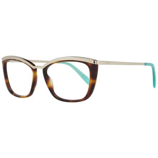 Emilio Pucci Women's Optical Frames – Brown Square Full-Rim, 54mm