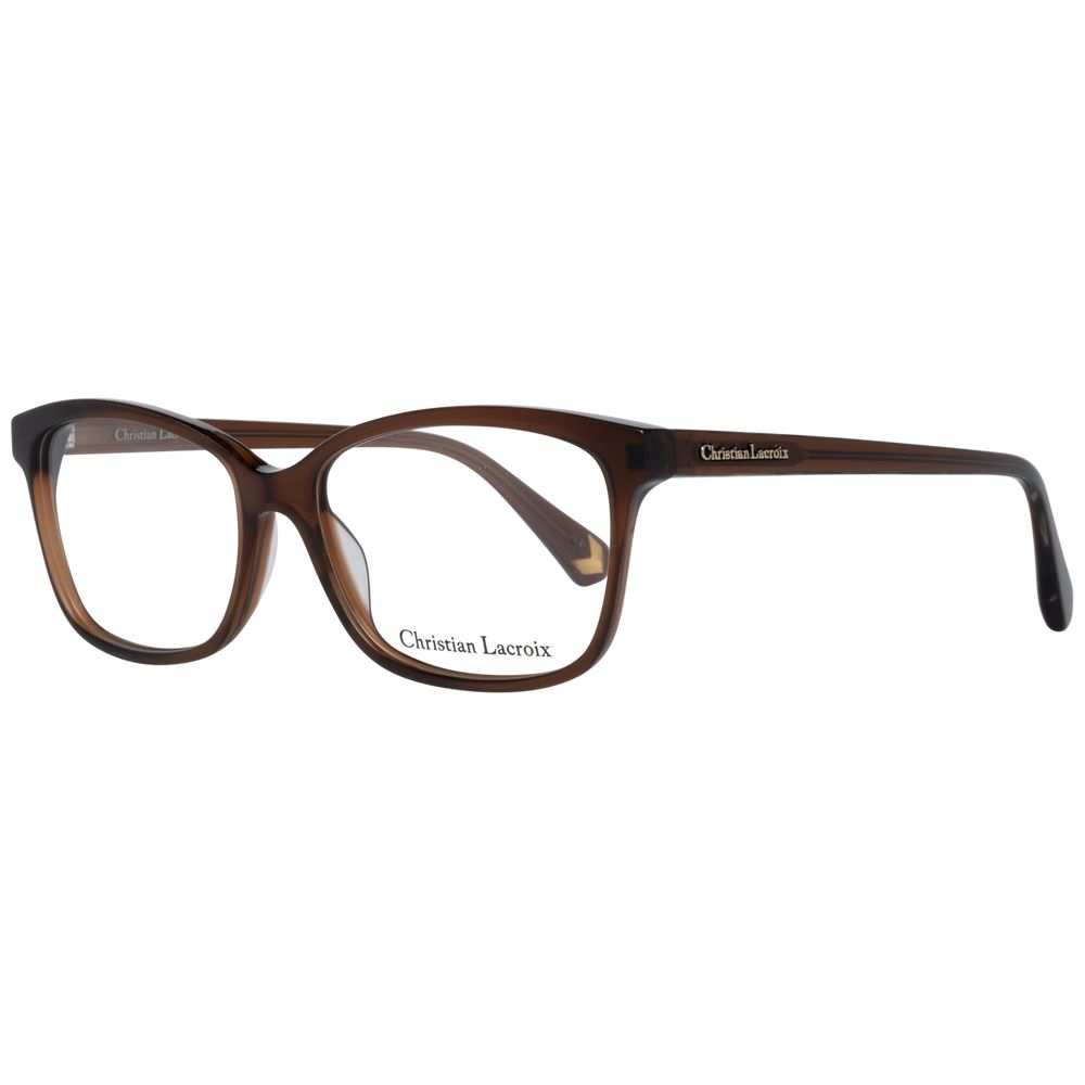 Christian Lacroix Women’s Optical Frames – Brown Trapezium, 53mm