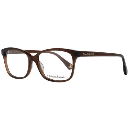 Christian Lacroix Women’s Optical Frames – Brown Trapezium, 53mm