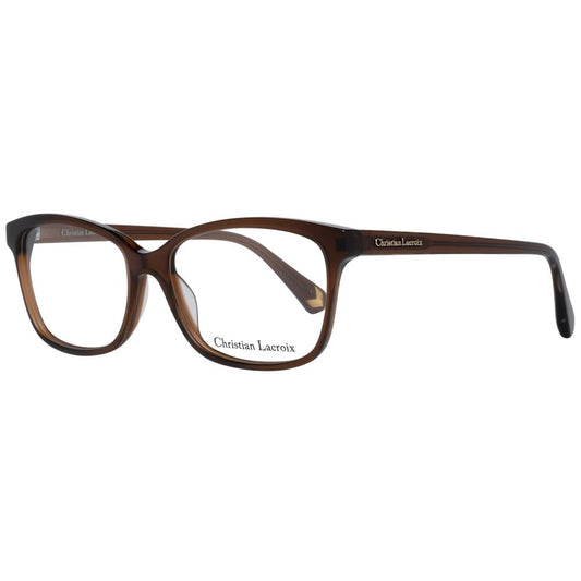 Christian Lacroix Women’s Optical Frames – Brown Trapezium, 53mm