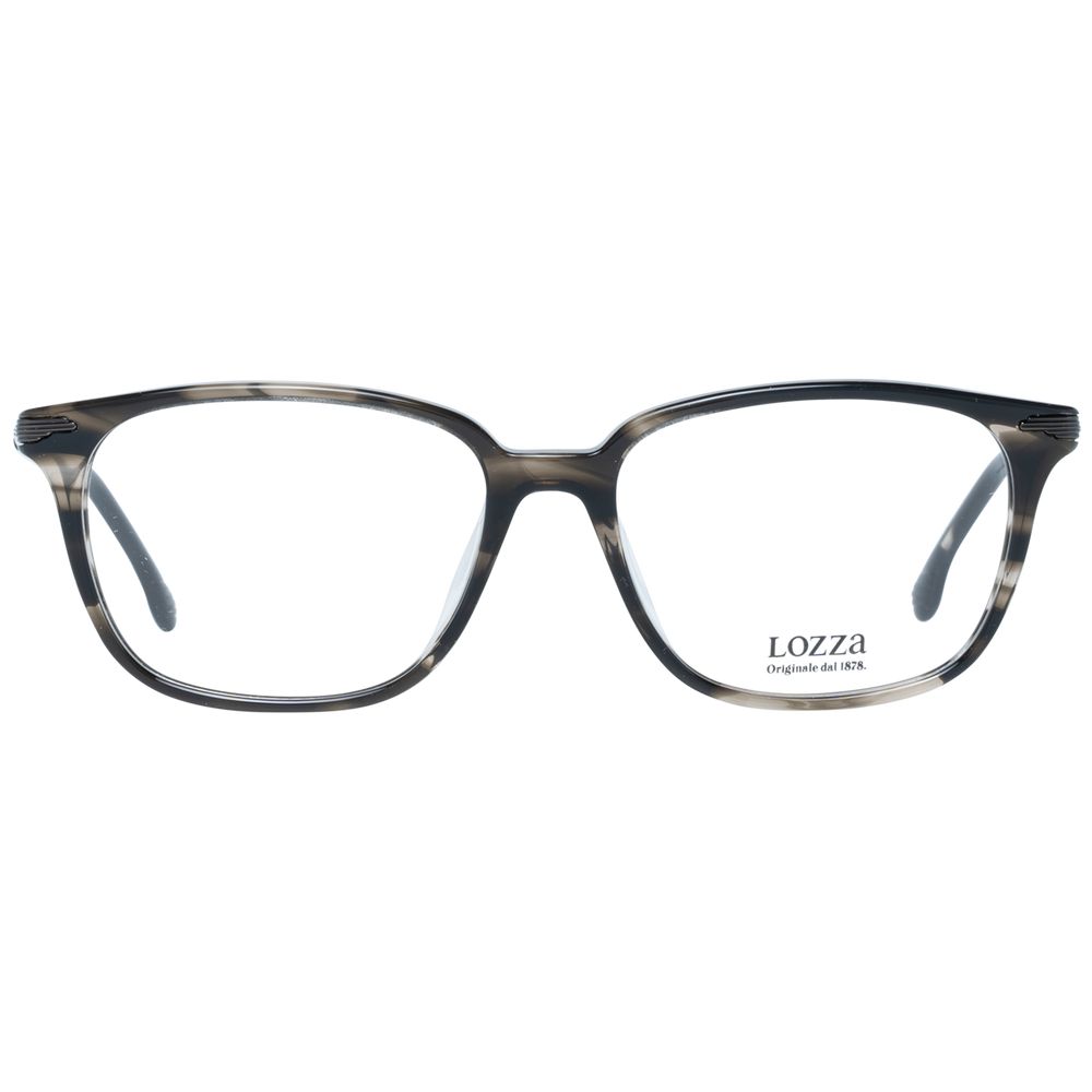 Lozza Brown Men’s Optical Frames – Rectangle Full-Rim Design