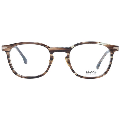 Lozza Brown Men Optical Frames – Rectangle Full-Rim Style