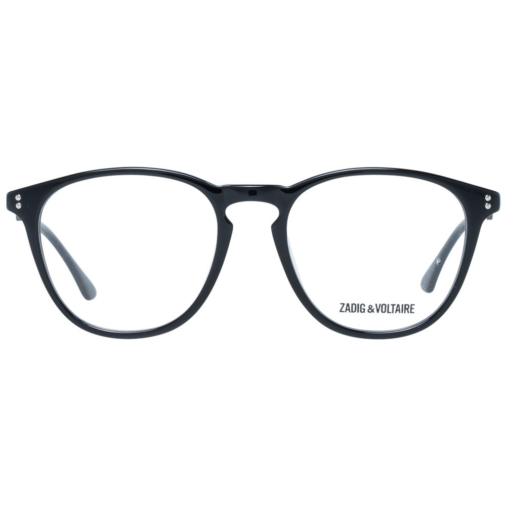 Zadig & Voltaire Men’s Optical Frames – Black Round Style, 49mm