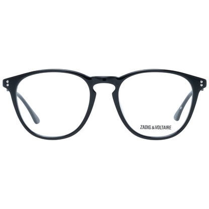 Zadig & Voltaire Men’s Optical Frames – Black Round Style, 49mm