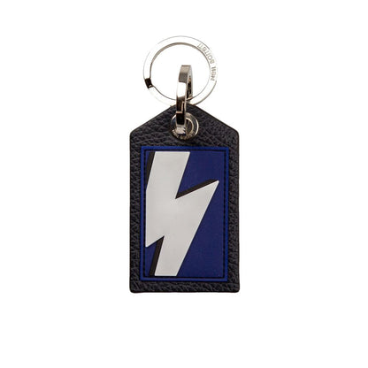  - Blue Leather Men Keychain