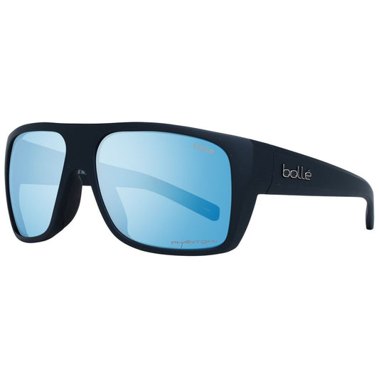 Bolle Black Rectangular Unisex Sunglasses with Brown Lenses
