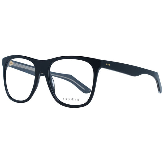 Sandro Black Unisex Optical Frames – Square Full-Rim Design