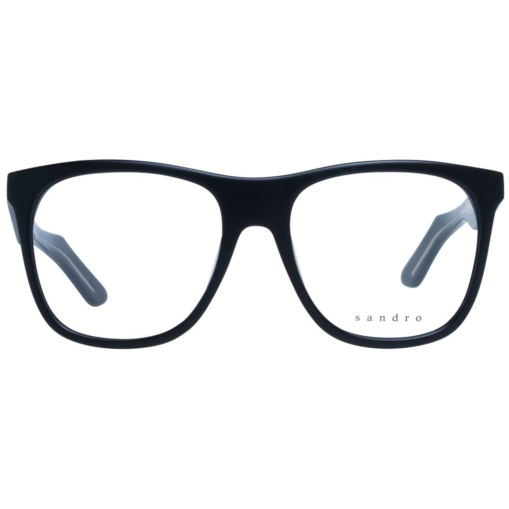 Sandro Black Unisex Optical Frames – Square Full-Rim Design