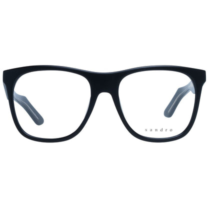 Sandro Black Unisex Optical Frames – Square Full-Rim Design