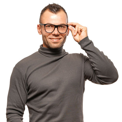 Sandro Black Unisex Optical Frames – Square Full-Rim Design