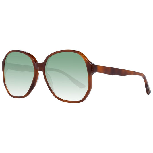 Scotch & Soda Brown Butterfly Women Sunglasses with Green Gradient Lenses