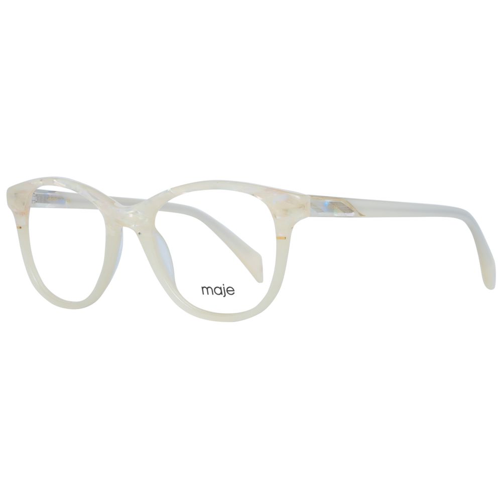 Maje Women's Pearl Acetate Glasses – Round Full-Rim Frames