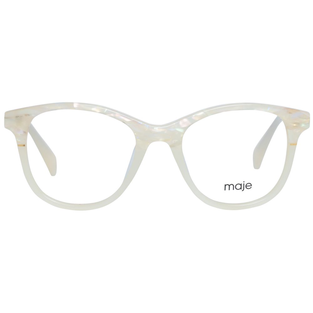 Maje Women's Pearl Acetate Glasses – Round Full-Rim Frames