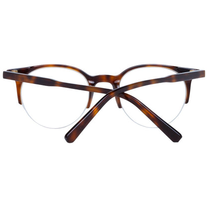 Bally Unisex Optical Frames – Brown Half-Rim, 47mm