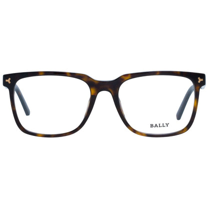 Bally Brown Men’s Optical Frames – Square Full-Rim, 53mm