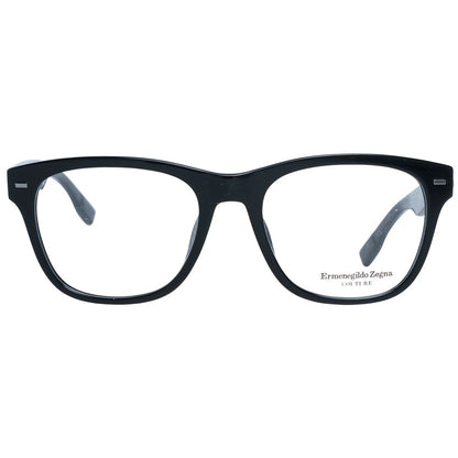 Ermenegildo Zegna Men’s Optical Frames – Black Trapezium Style