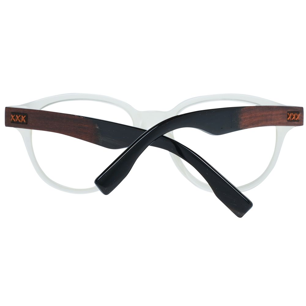 Ermenegildo Zegna Men's Transparent Optical Glasses – Round Frames