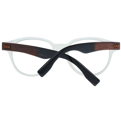 Ermenegildo Zegna Men's Transparent Optical Glasses – Round Frames